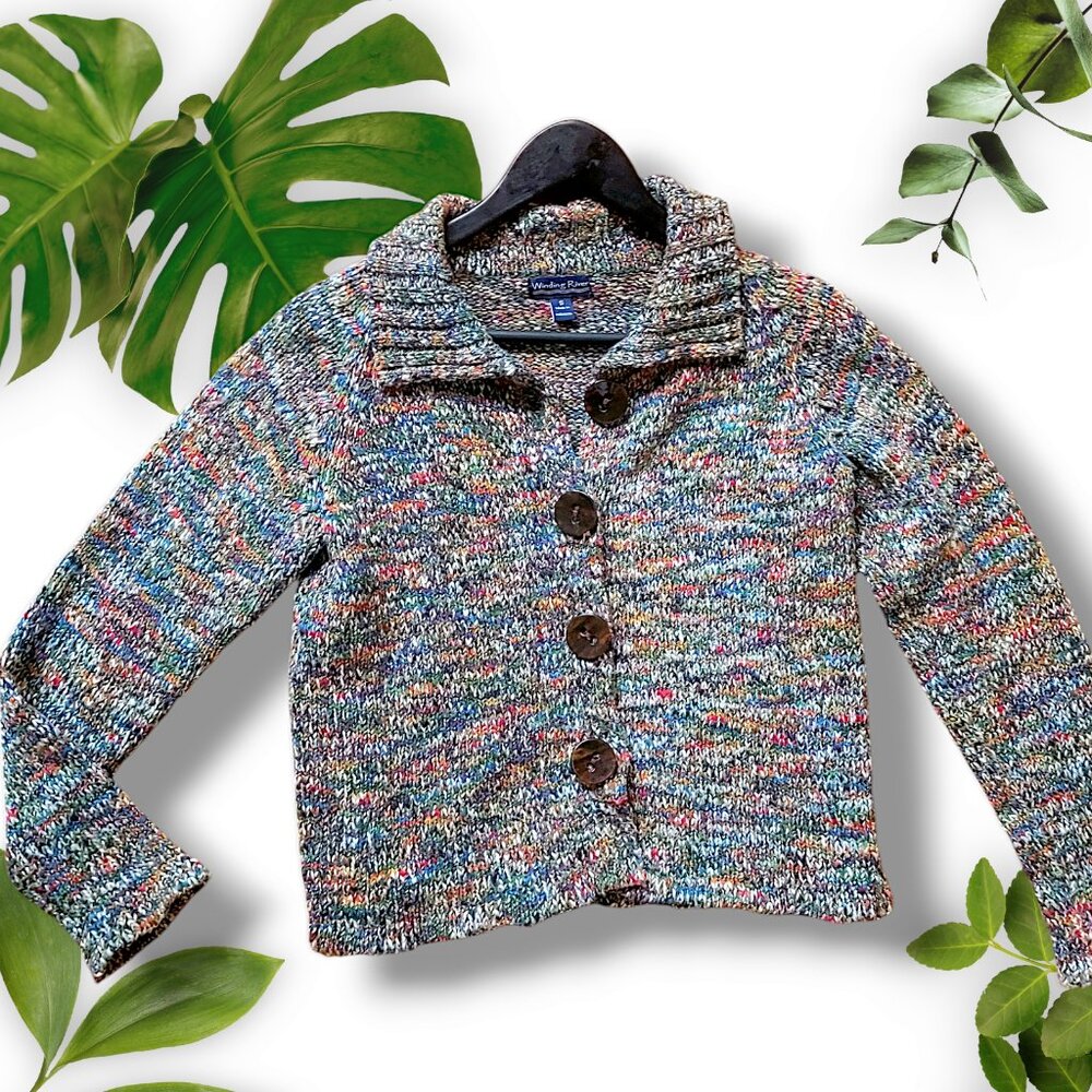 Multi-color Chunky Cardi, sz Small